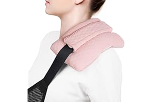 RoamReady Seat Belt Pillow for Mastectomy Post-Surgery, Heart Surgery Recovery Support Cushion Pad for Chest Chemo Port Pacemaker Bypass Hysterectomy Recovery Gifts for Women (Pink)