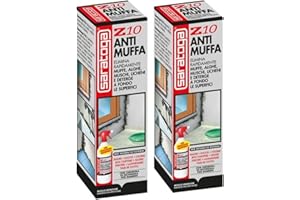SHABBYCHICCOLORS Saratoga mufficida antimuffa spray Z10 contro muffe alghe muschi licheni 1000ml Pezzi 2 x 1 lt
