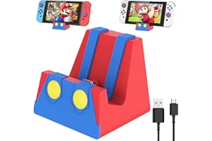 HEIYING Station de Charge Switch Portable pour Nintendo Switch/Switch Lite/Switch OLED, avec Port C, remplace la Station de Charge Officielle Pour Apple iPhone SE