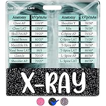 Plifal X-RAY Tech Reference Card with Badge Buddy - Horizontal