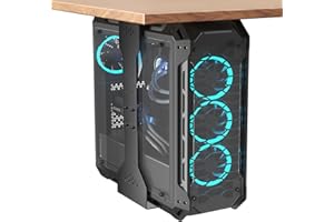 ‎PUTORSEN PUTORSEN PC Halterung unter Schreibtisch, Maximale Breite bis zu 340 mm, bis zu 35 kg Tragfähigkeit, PC Untertisch Halterung mit Schutzpolster, Heavy Duty Computergehäuse