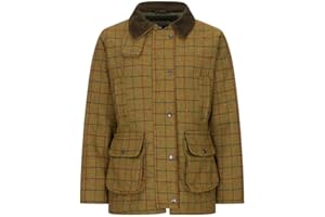 Walker and Hawkes - Hazelwood - Chaqueta de Tweed para Mujer - Abrigo Inspirado en la hípica y la Caza