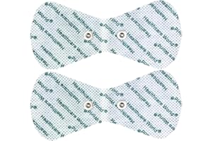 ‎HEALTHCARE WORLD TENS Elektrodenpads, schmetterlingsförmige, selbstklebende Elektroden (2 Stück) mit 3,5-mm-Bolzenanschluss, kompatibel mit Beurer-, Sanitas- und Yucen-Tens-Geräten