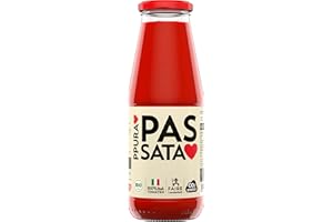 ‎PPURA PPURA Passata 700g – Samtig passierte Tomaten mit Bio-Tomaten, 100% natürlichen Zutaten, ohne Farb- & Zusatzstoffe, traditionell hergestellt – Made in Italy