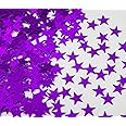 SHATCHI 14 Gram Purple Stars Table Scatter Confetti Birthday Wedding Anniversary Christmas Festive Party Decorations, (SHATCHI - 178)