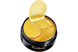 KAYZON Under Eye Masks,Collagen 24K Gold Under Eye Patches for Puffy Eyes,Dark Circles Bags,Gold Pads Anti-Aging Hyaluronic Acid Moisturiser for Under Eyes Wrinkles, Remove Eye Bags, Hydrating (24K)