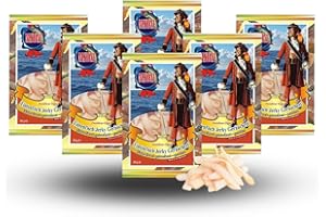 MSDM Calamar de cecina - Ahumado (6 x 36g) Snack natural Aperitivos I Bajo en carbohidratos I proteínas I fitness snack I Pescado Omega 3 I beef jerky cecina tapas pinchos alternativa