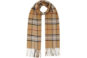 Lipodo Echarpe a Carreaux Cashmink Femme/Homme - Made in Germany echarpe pour l'hiver homme franges Hiver automne-hiver