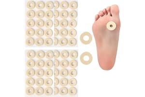 MQ 60 Pcs Corn Plasters, Soft Latex Foam Self Adhesive Callus Pads Anti Friction Reduce Foot and Heel Pain for Toe Callus Anti-Slip