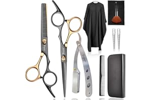 ‎FCYSY Hairdressing Scissors, Hair Cutting Scissors, Thinning Scissors Set, Fcysy Golden Hairdressing Scissors, Professional Hair Scissors, Hair Cutting Scissors, Hair Cutting Scissors, Children's Dog