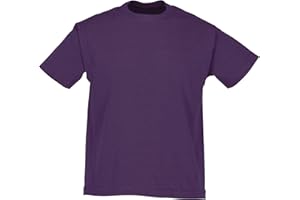 Fruit of the Loom Valueweight Maglietta per bambini + tessuto tessile, 24 sacchetti in tessuto, tutte le taglie e i colori