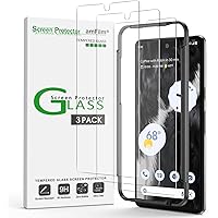 amFilm 2 stycken skärmskydd i härdat glas, kompatibel med Pixel 7