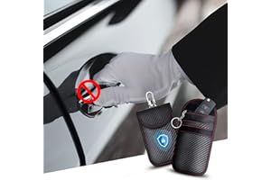 deemars 2PCS Bolsa Faraday Protectora de Llaves, Bolsa Faraday para Llavero, Accesorios de Coche Anti-Hacking Caso Blocker para la Mayoría de Los Coches de Encendido Sin Llave Vehículos Fob Caso