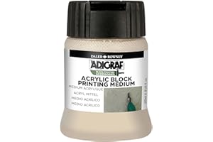 Daler Rowney D182250003-ud Adigraf Acrílico Bloque Impresión Medio 250ml, Plástico