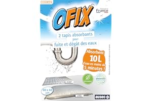 2 Tapis absorbants OFIX® pour Fuite et dégât des eaux