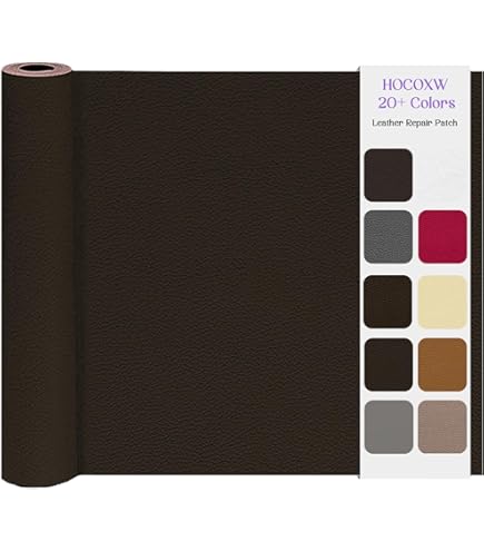 Toppe Per Riparazione Autoadesive In Pelle, 40 X 80 Cm Patch Di Riparazione In Pelle Grande Kit Di Riparazione In B 279838