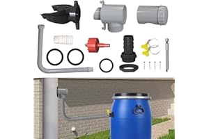 NSXC Rainwater Diverter Kit - Fits Round Downpipes, Connects to Water Butt, Saves Water & Environment