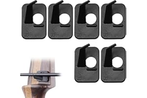 BNOYONERAS Pfeilauflage für Recurve Bogen, Pfeilauflage, Pfeilauflage für Recurvebogen, Kunststoff Bogenschießen Pfeilstütze für Zusammengesetzte Bögen, Jagdschießen Zielzubehör für Rechte Hand, 6 Stück