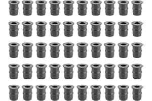 TOMOTATO Écrous en Caoutchouc M5, écrou de Fixation de Pare-brise de Moto Métrique de 5mm Écrous de Puits M5 Fixations de Carénage Accessoires de Moto(50 pièces)
