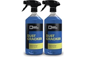 ‎LIQUID ELEMENTS Liquid Elements – Felgenreiniger Dust Cracker 2x1 Liter – Auto Reiniger für alle Felgentypen wie Alufelgen & Stahlfelgen – säurefreier Reiniger mit Wirkindikator – entfernt hartnäckige Verschmutzungen