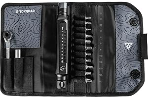 Topeak E-TorqBar 1-10 Nm Werkzeug aus Aluminium/Stahl/Kunststoff in der Farbe Schwarz und Gelb Innensechskant: 2/2,5/3/4/5/6 mm Länge: 8,5 cm, 15410038