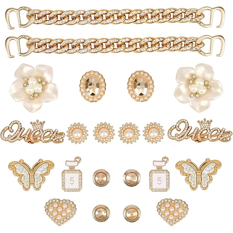 12 Accessoires Strass Pour Chaussures Type Crocs - Breloques Décoratives DIY Pour Femmes Et Filles - 2