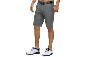 33,000ft Men's Golf Shorts Stretch Short Golf Trousers Lightweight Quick-Drying 11 Inch Bermuda Shorts Shorts with 3 Tee Holders Casual Shorts Work Shorts with 5 Pockets for Golf Work