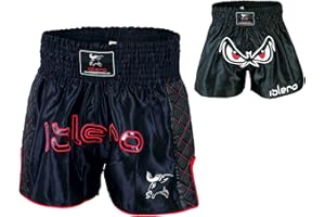 ISLERO FITNESS Islero Muay Thai Shorts Fight MMA Kick Boxing Shorts Grappling Martial Arts Gear UFC Cage Fighting Shorts Mens Clothing