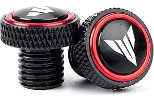 ZESIDIMO M10 * 1,25 Spiegel Lochstopfen Schrauben Bolzen CNC Motorrad Zubehör Spiegelschrauben Für Yamaha MT 07 09 10 MT07 MT09 SP MT10 FZ09 FZ07 (Rot)