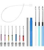 Kit Da 28 Aghi Per Punzone E Ricamo, Set Con Manici In Legno, Panno E Fili, Per Principianti E Professionisti - 4