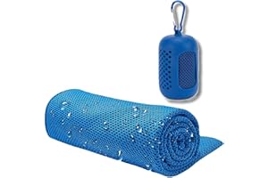 Unicblend - Toalla de Enfriamiento Con Sistema de Refrigeración Instantánea Para Aliviar el Calor, Refrescante Para Deporte y Trabajos al Aire Libre, Fría, Ligera y Súper Absorbente