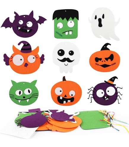 Kit di maschere di Halloween stampabili per bambini Attività di Halloween fai da te con lupo mannaro, pipistrello, gatto nero e gufo. Ottimo per lavoretti in classe o feste - Italia