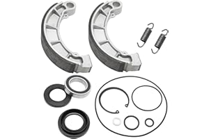 JAVIK Rear Brake Drum Bearing Seals Shoes Kit for Honda Rancher 420 TRX420 2007-2013 OEM# 96150-60090-10 91256-HP5-601 06430-HN0-A30