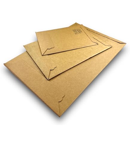 Versandtaschen Premium A4 – Mikro-Wellpappe, 353x250mm, Bis 50mm Füllhöhe, 25 Stück