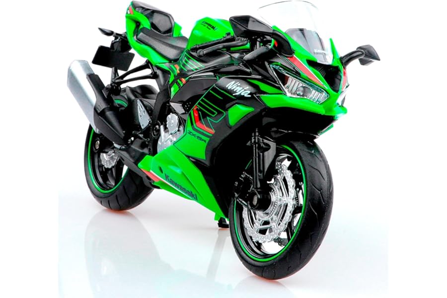 TOKAXI 1/12 Scale Kawasaki Ninja Z6 Diecast Toy Motorcycles, Kawasaki Motorcycle Model, Ninja Motorcycle Toy Gifts for Boys and Girls
