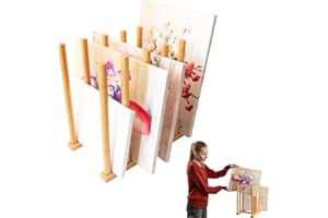 ODOXIA Art Storage Rack | Store Your Artwork Safely | Art Organizer | Optimize Your Artistic Space | Canvas Storage | Wood Storage For Canvases