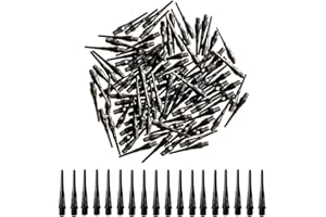 XPEX 100 Pezzi Punte per Freccette in plastica, Punta Morbida, Punta Corta, Filettatura 2BA, Punte di Ricambio,freccette punta plastica,punte freccette plastica,target darts