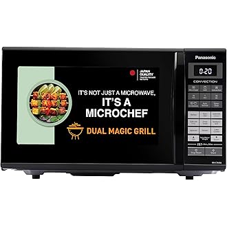 Panasonic 27L Convection Microwave Oven(NN-CT645BFDG,,Black Mirror, 360° Heat Wrap, Magic Grill)