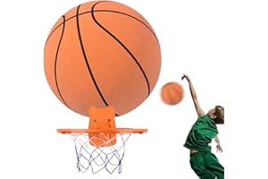 Honhoha Basket indoor silenzioso - Pallacanestro in schiuma | Basket senza suono, basket morbido, basket muto per bambini per giochi di basket all'aperto, leggero