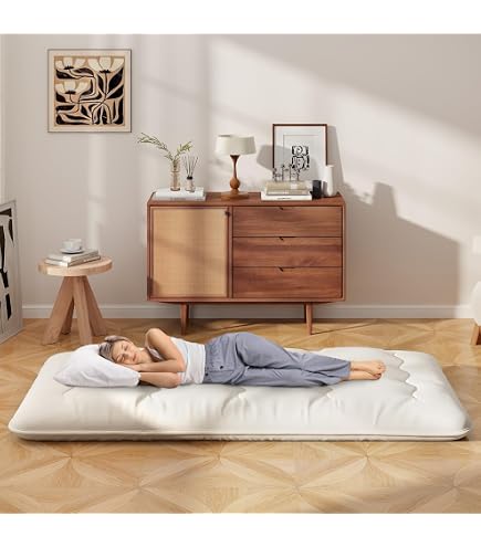 bananair - Futon 1 Place Épais & Confortable Fabriqué en France, Housse Lavable, Idéal comme Matelas de Sol, d'Appoint, Chauffeuse - Futon Pliable, Sangle de Rangement Incluse (90x190 cm, Gris Clair bananair - Futon 1 Place Épais & Confortable Fabriqué en France, Housse Lavable, Idéal comme Matelas de Sol, d'Appoint, Chauffeuse - Futon Pliable, Sangle de Rangement Incluse (90x190 cm, Gris Clair