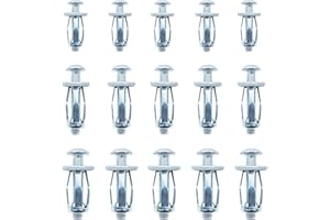 WEFINEST Metalowe kotwy do wydrążonych przestrzeni, M4 M5, metalowe, nakrętki do płatków kwiatów, srebrne kołki rozporowe, wytrzymałe kołki rozporowe, pusta przestrzeń do mocowania i zawieszania