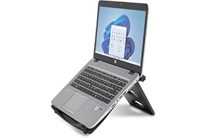 Kensington Easy Riser Support pour Ordinateur Portable (12"-17"), Pour Appareils Windows & Mac, Dell, Toshiba, HP, Samsung, MacBook, Lenovo, Systèmes Secure Fit et SmartFit - Noir