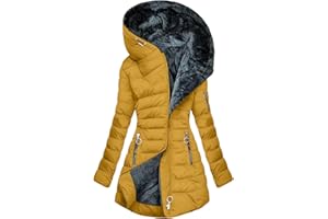 KOG Winterjacke Damen Baumwolle Parka Warmes Daunenjacken Wanderjacke Daunenmantel Bekleidung Frauen übergangsmantel Warm Trenchcoat Elegant Pullover Softshellmantel Motorrad Jacke Teddy Jacken