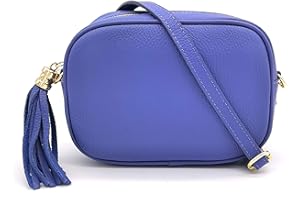 ELIOX Borsa Donna Vera Pelle Made In Italy Piccola Borsetta a Tracolla Elegante Moda Crossbody Bag Genuine Leather