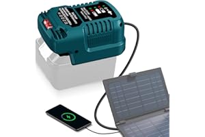 MAKBOS Solar Ladegerät für Makita 18V Akku,Tragbar,Outdoor-Arbeit,Camping