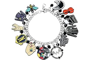 TOMICY Mittwoch Armbänder Mittwoch Kostüm Deko Addams Gotisch Choker Halskette Armbänder Schmuck Halloween Ostern Lolita Paare Und Bester Freund Armreifen Modeschmuck Für Damen Und Mädchen