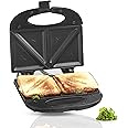 Urban Chef Sandwich Maker With Grill and Toast - Electric Toaster Griller With Thermostat Knob - 1 Year Warranty (750W, Black)