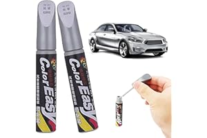 SEMINISMAR Auto-Lackstift,Auto Reparatur Lack Auto Pinsel,Lack Reparatur,Auto Kratzer Reparatur Stift,Lack Reparaturstift,Kratzer Reparaturstift,Kratzerentferner Autolack Stift,Lackreparatur für Auto,Silber,2pcs
