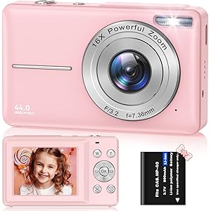 Digital Camera, FHD 1080P 44MP Digital Cameras Compact, 2.4\