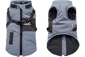 Lairle Hundemantel Winter Hundejacke Hundegeschirr Mantel Welpenmantel Jacke Weste Kleidung Kleines Hundegeschirr Hundemäntel für kleine mittelgroße Hunde